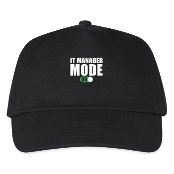 It-manager mode to Lustig It-manager gift - Kids’ Baseball Cap - black - Front