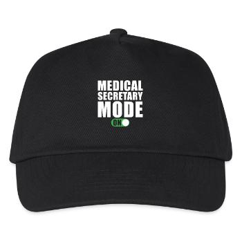 Medizinische Sekretärin Modus An - Kinder Basecap - Schwarz - Vorne