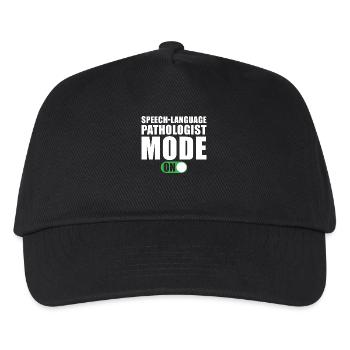 Speech therapist speech pathologist modus an - Kids’ Baseball Cap - black - Front