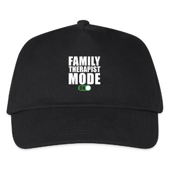 Familientherapeut Modus An - Kinder Basecap - Schwarz - Vorne