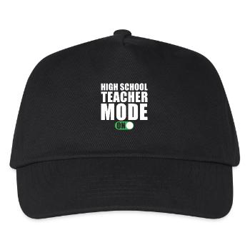 Gymnasium Lehrer Modus an - Kinder Basecap - Schwarz - Vorne