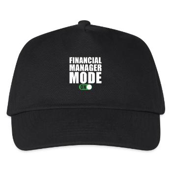 Finanzverwalter Modus an - Kinder Basecap - Schwarz - Vorne