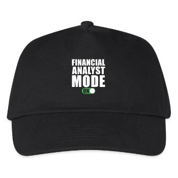 Finanzanalysten Modus an - Kinder Basecap - Schwarz - Vorne