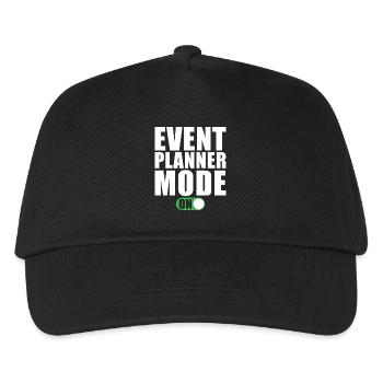 Event Planer Modus Ein - Kinder Basecap - Schwarz - Vorne