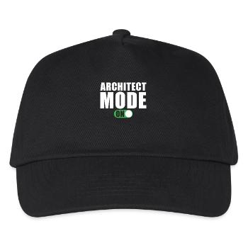 Architekt Modus Ein - Kinder Basecap - Schwarz - Vorne