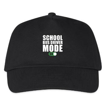 Schulbusfahrer Modus Ein - Kinder Basecap - Schwarz - Vorne
