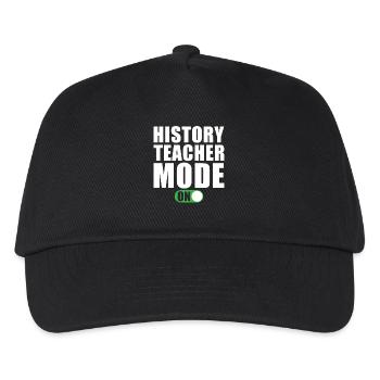 History Teacher Mode On - Kids’ Baseball Cap - black - Front