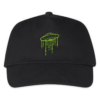 Graffiti Slime Gouttes OVNI - Casquette de baseball Enfant - noir - Devant