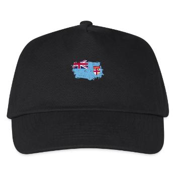 Fiji Flag Grunge Fiji Flag - Kids’ Baseball Cap - black - Front