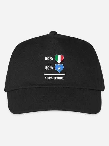 Brilliant Italien und Somalia / Geschenk - Kinder Basecap - Schwarz