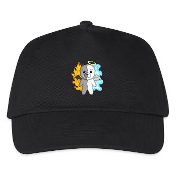 Dog Bichon Frise - Angel and Devil - Kids’ Baseball Cap - black - Front
