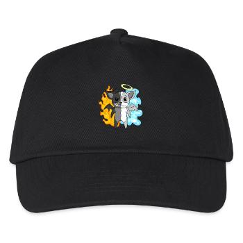 Dog Terrier - Angel and Devil - Kids’ Baseball Cap - black - Front