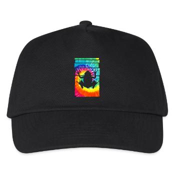 Frog Hippie Tie Dye - Kids’ Baseball Cap - black - Front