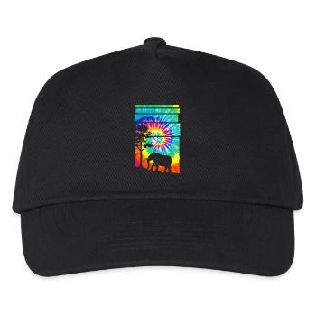 Afrika Safari Elefant - Kinder Basecap - Schwarz - Vorne