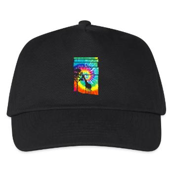 Afrika Safari Giraffe - Kinder Basecap - Schwarz - Vorne