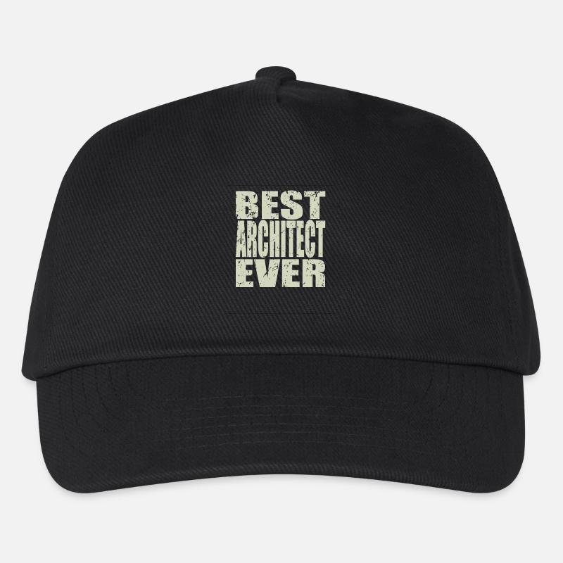 Best Architekt ever Architekt Geschenk - Kinder Basecap - Schwarz