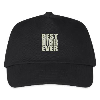 Best Metzger ever Metzger Geschenk - Kinder Basecap - Schwarz - Vorne