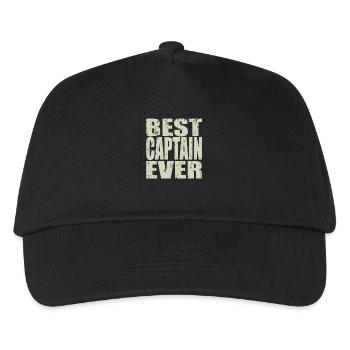 Best Captain ever Captain Gift - Kids’ Baseball Cap - black - Front