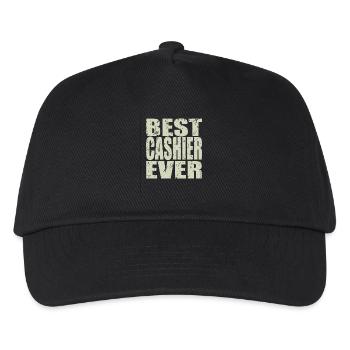 Best Cashier ever Cashier Gift - Kids’ Baseball Cap - black - Front