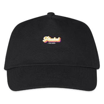 Vintage Urlaub Reise Thailand Phuket - Kinder Basecap - Schwarz - Vorne