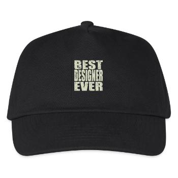 Best Designer ever Designer Geschenk - Kinder Basecap - Schwarz - Vorne