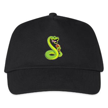 Schlange Hähnchen - Kinder Basecap - Schwarz - Vorne