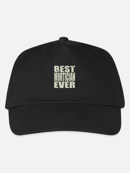 Best Bestatter ever Bestatter Geschenk - Kinder Basecap - Schwarz