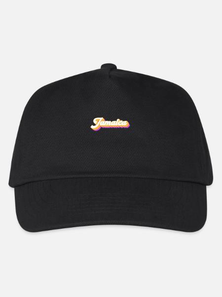Vintage Urlaub Reise Karibik Jamaica - Kinder Basecap - Schwarz
