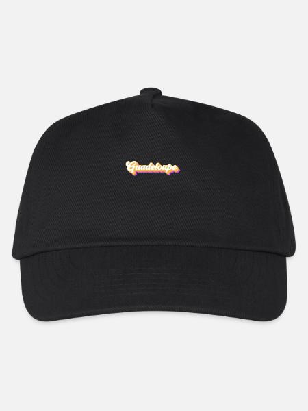 Vintage Urlaub Reise Karibik Guadeloupe - Kinder Basecap - Schwarz