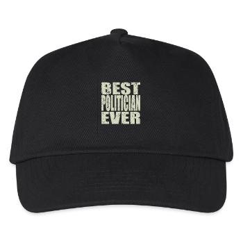 Best Politiker ever Politiker Geschenk - Kinder Basecap - Schwarz - Vorne
