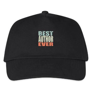 Best Autor ever Autor Geschenk - Kinder Basecap - Schwarz - Vorne