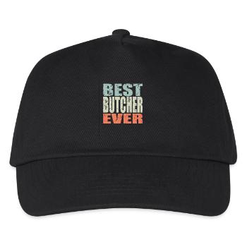 Best Metzger ever Metzger Geschenk - Kinder Basecap - Schwarz - Vorne
