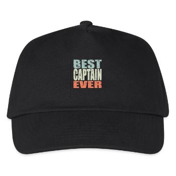 Best Captain ever Captain Gift - Kids’ Baseball Cap - black - Front