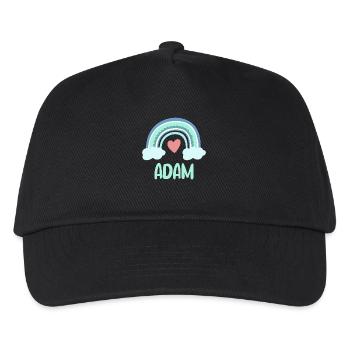 Adam Name Rainbow Baby - Kids’ Baseball Cap - black - Front