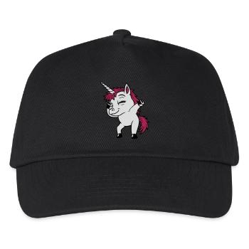 Party Unicorn Dabbing Dance - Kids’ Baseball Cap - black - Front