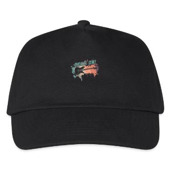 Rock on Music Style Genre Guitar Rock Band - Kids’ Baseball Cap - black - Front