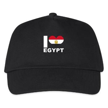 I love Egypt heart flag Egypt - Kids’ Baseball Cap - black - Front