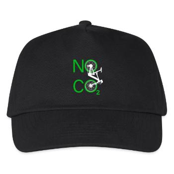 Pas de CO2 Vélo Changement climatique VTT VTT E-Bike - Casquette de baseball Enfant - noir - Devant
