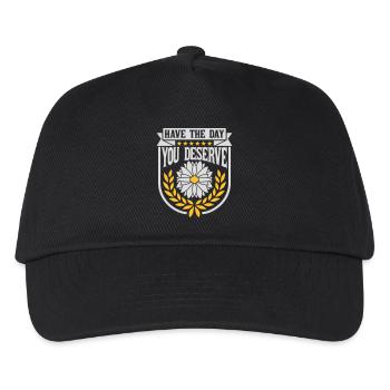 the day you deserve - Kids’ Baseball Cap - black - Front