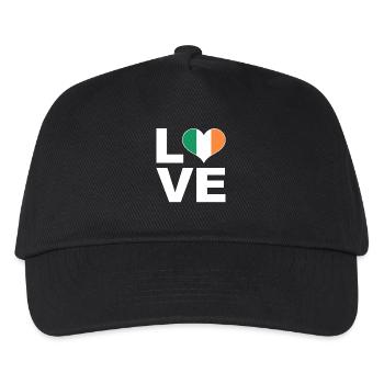 I love Ireland heart flag Ireland - Kids’ Baseball Cap - black - Front