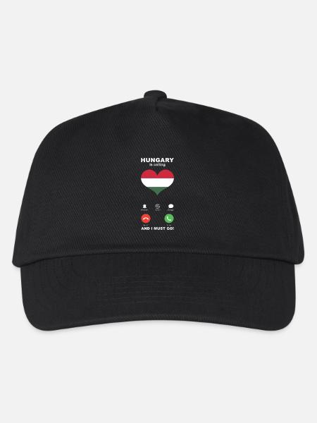 Ungarn is calling Ungarn Herz Souvenir - Kinder Basecap - Schwarz