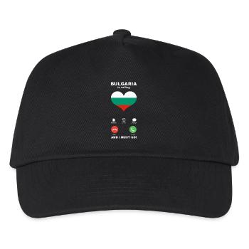 Bulgaria is calling Bulgaria Heart Souvenir - Kids’ Baseball Cap - black - Front