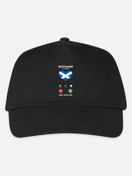 Schottland is calling Schottland Herz Souvenir - Kinder Basecap - Schwarz