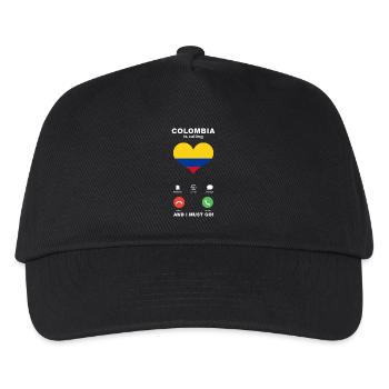 Colombia is calling Colombia Heart Souvenir - Kids’ Baseball Cap - black - Front