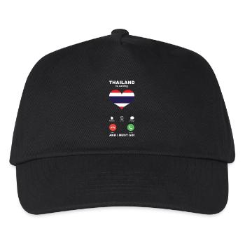 Thailand is calling Thailand Heart Souvenir - Kids’ Baseball Cap - black - Front