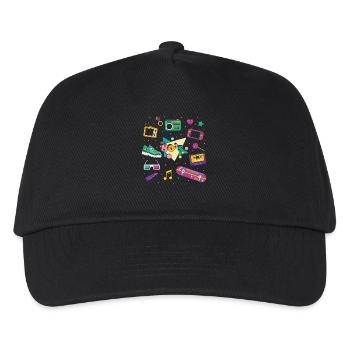 80s Retro - Kids’ Baseball Cap - black - Front