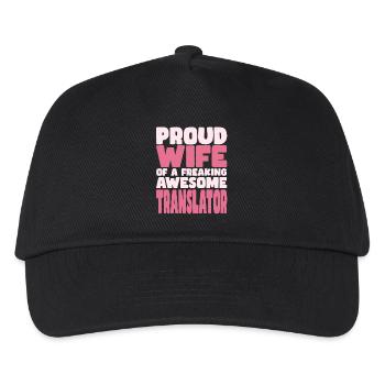 Proud Wife of A Damn Good Translator - Kids’ Baseball Cap - black - Front