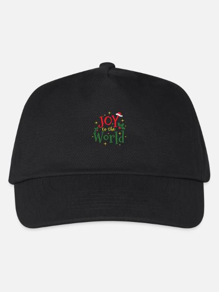 Joy to the World Weihnachten X-Mas - Kinder Basecap - Schwarz