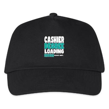Cashier invites training - Kids’ Baseball Cap - black - Front