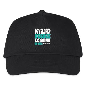 Software developer loads training - Kids’ Baseball Cap - black - Front